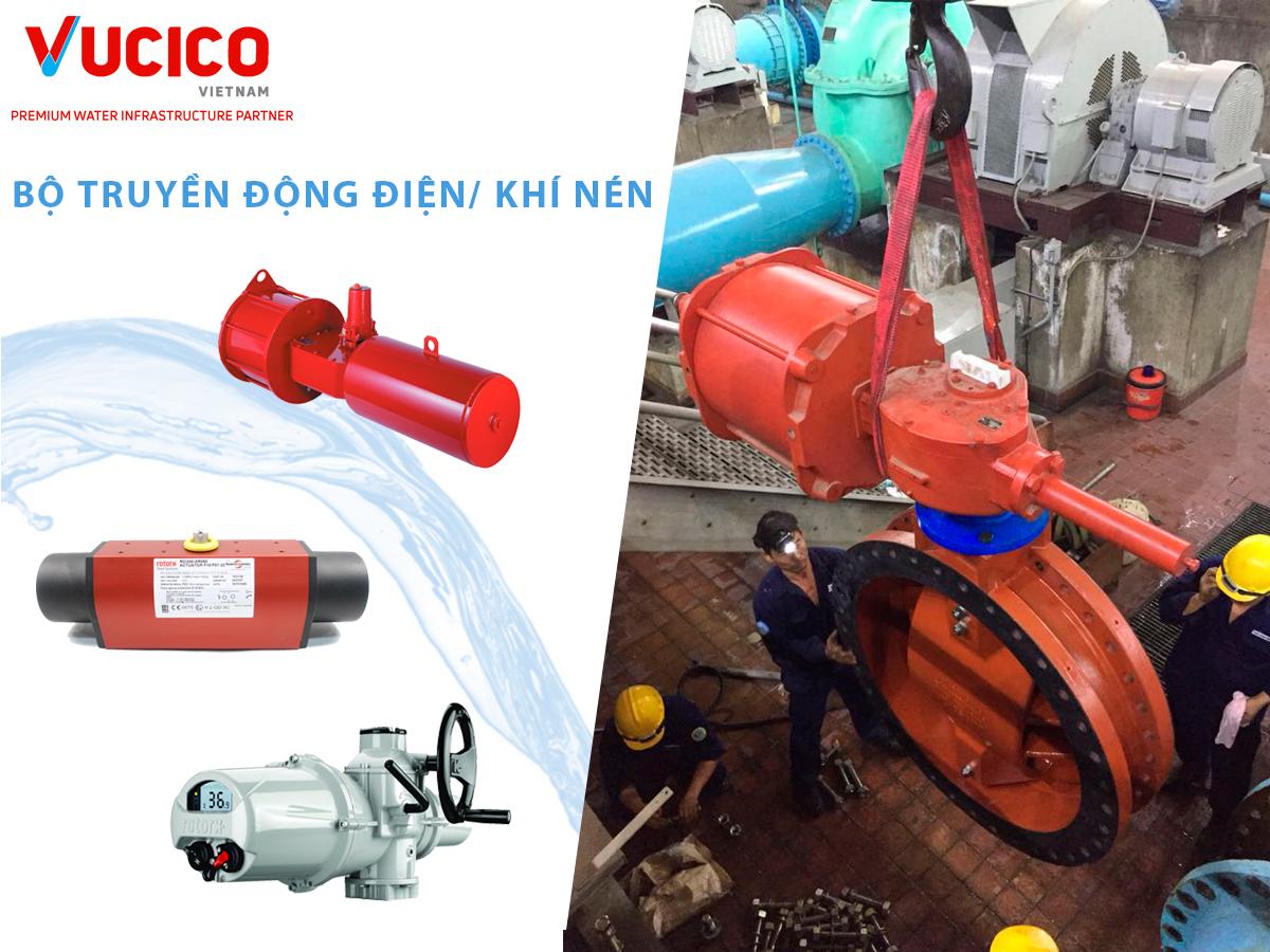 Sự kết hợp hoàn hảo giữa van bướm Mueller và bộ truyền động Rotork
