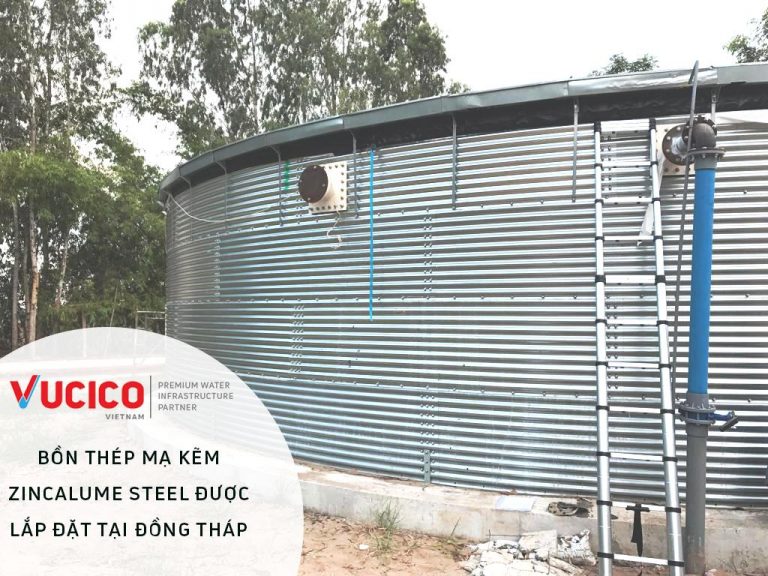 GAVALNIZED STEEL TANK SUPPLY AND INSTALLATION PROJECT IN DONG THAP