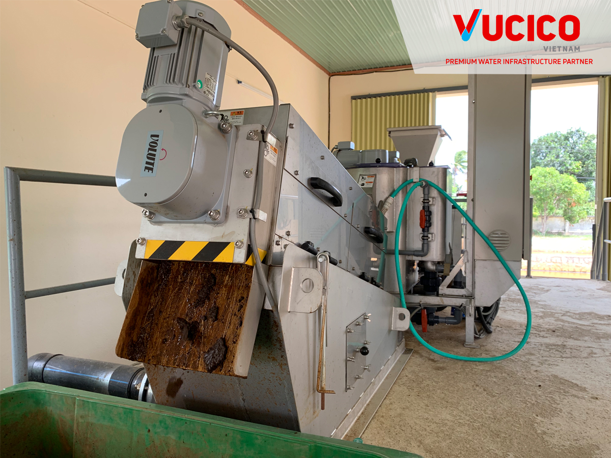 CONSTRUCTION THE VOLUTE PRESS SLUDGE DEWATERING SYSTEM AT PHU TAI WTP – BINH DINH PROVINCE