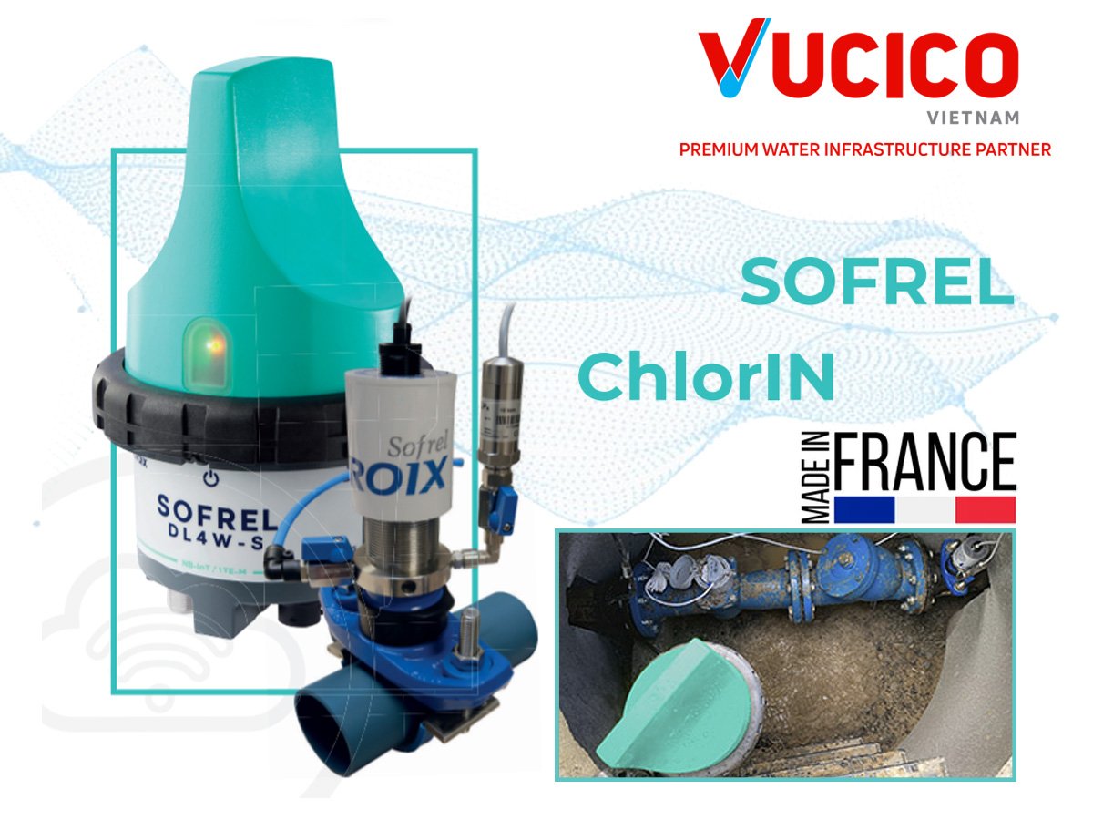Giám sát hiệu quả và cảnh báo mức độ clo với Sofrel ChloriN đến từ Pháp