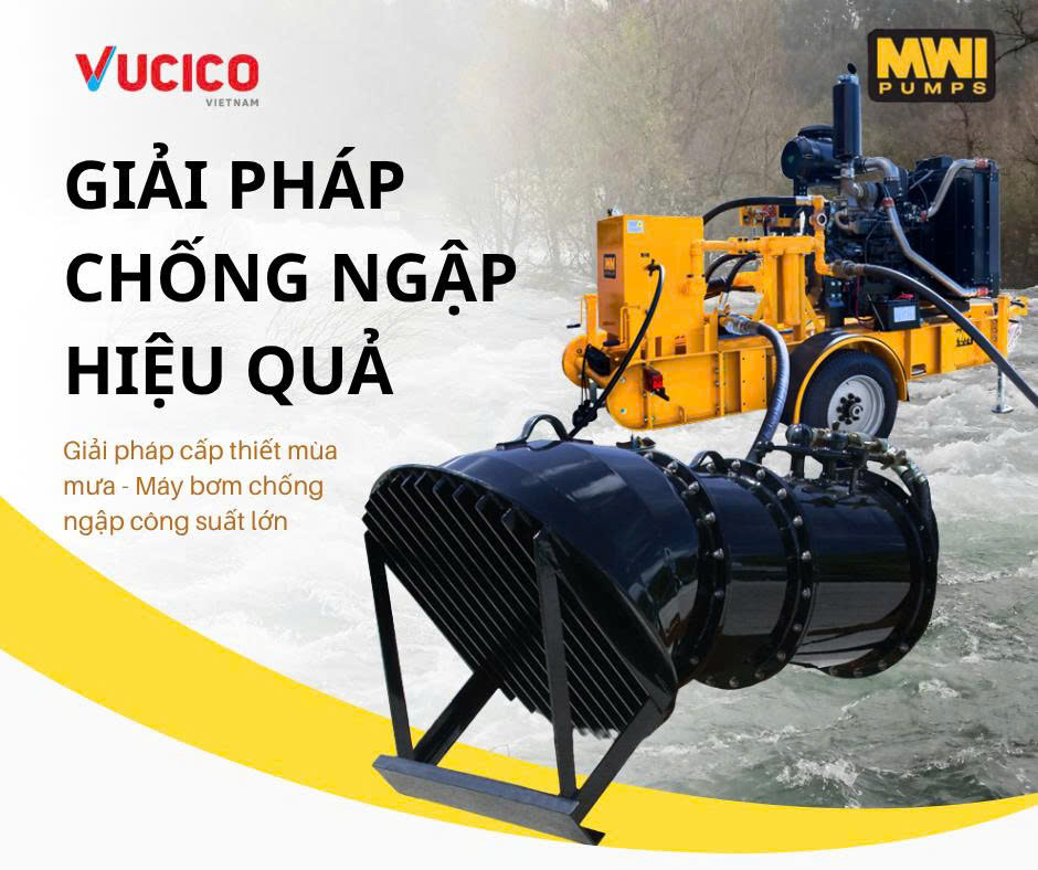 ỨNG PHÓ NGẬP LỤT HIỆU QUẢ VỚI MÁY BƠM CHỐNG NGẬP CÔNG SUẤT LỚN TỪ HOA KỲ