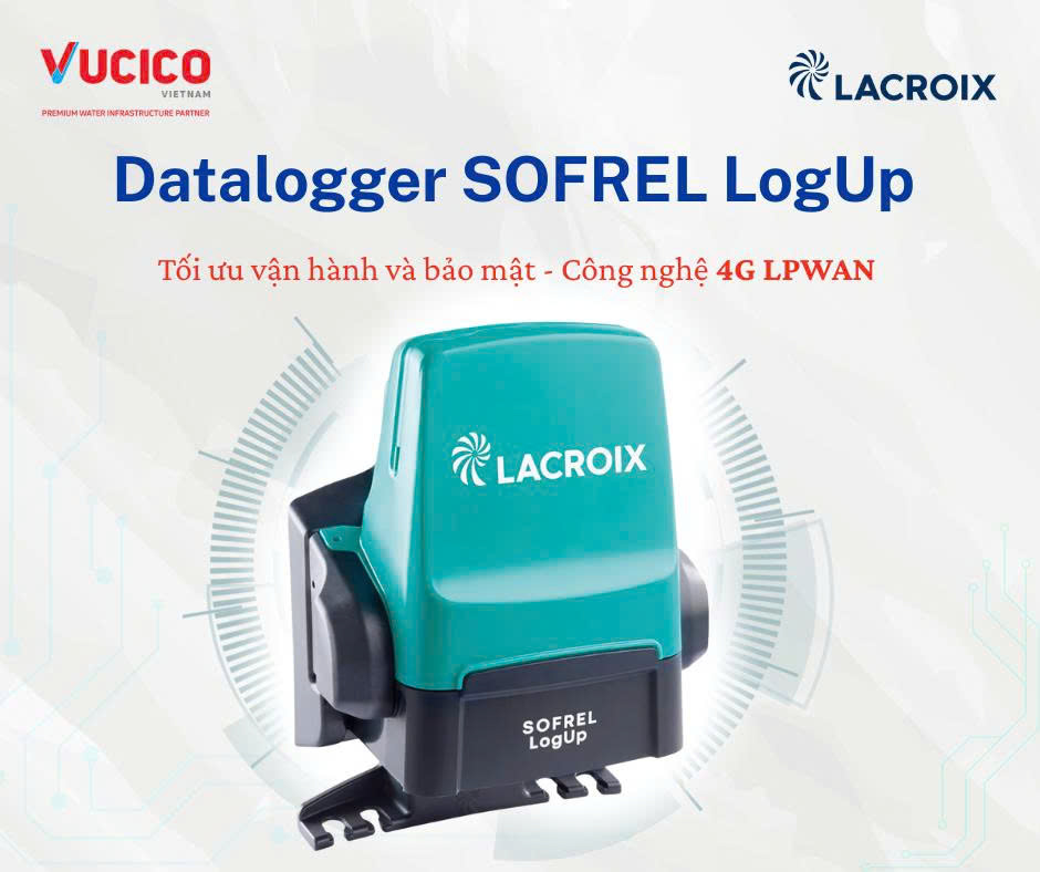 Datalogger SOFREL LogUp – Thiết bị ghi dữ liệu thông minh cho ngành cấp nước