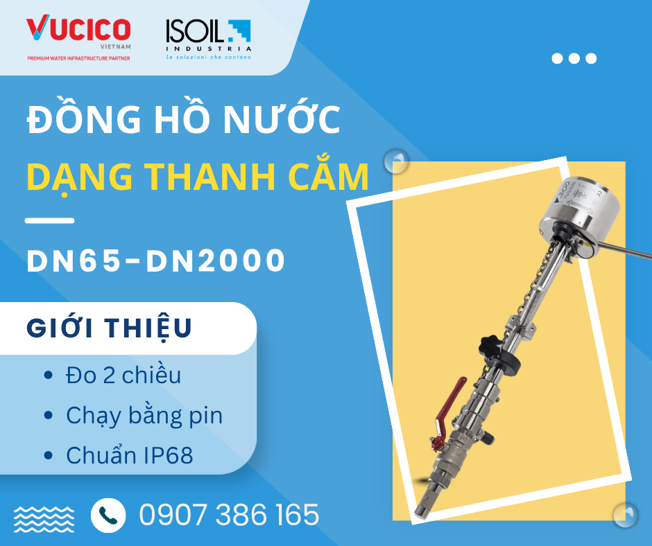 Đồng hồ đo lưu lượng điện từ dạng thanh cắm CS3820 cho đường ống DN65-DN2000