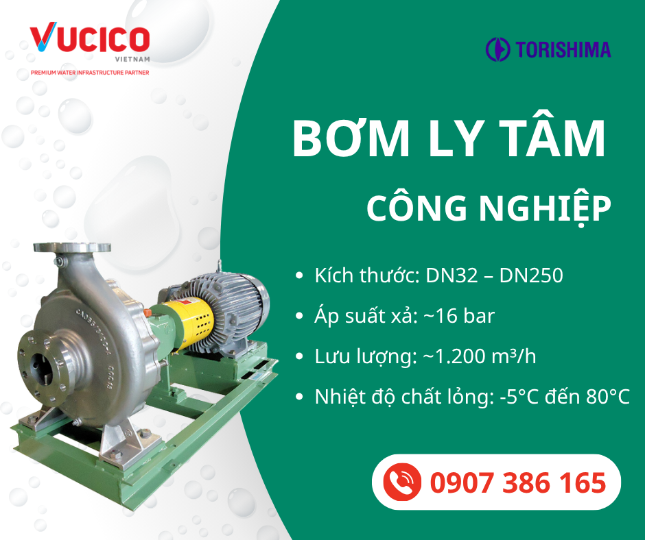 Thông số bơm ly tâm