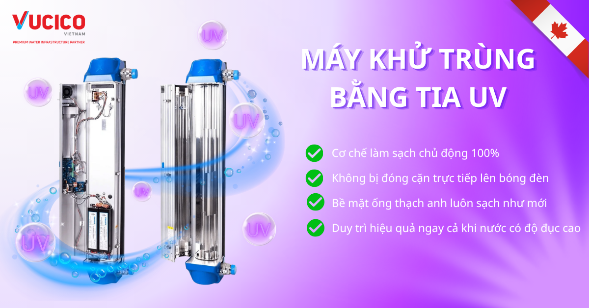 Ưu điểm máy khử trùng nước bằng tia UV