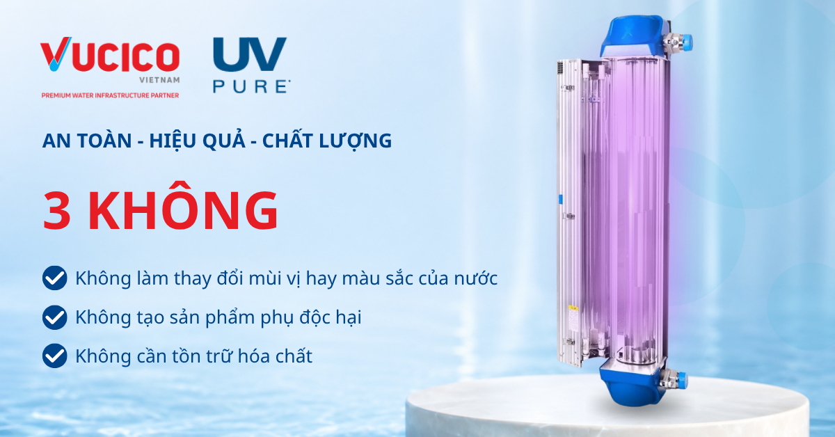 Công nghệ UV diệt khuẩn nước không dùng hóa chất