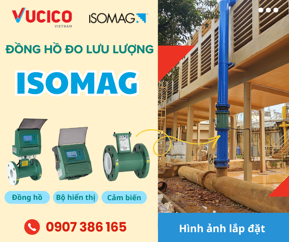 Đồng hồ đo lưu lượng điện từ ISOMAG lắp đặt trong hệ thống cấp nước
